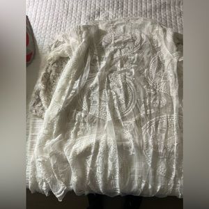 SHEIN white cover up.